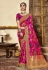 Pink silk saree with blouse 118692