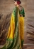 Yellow banarasi silk festival wear saree 123672