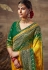 Yellow banarasi silk festival wear saree 123672