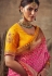 Pink banarasi silk festival wear saree 123674
