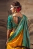 Yellow banarasi silk festival wear saree 123681