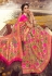 Golden banarasi silk festival wear saree 3011B