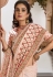 Beige silk georgette festival wear saree 21409