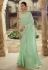 Light green georgette festival wear saree 6204