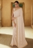 Peach georgette festival wear saree 6216