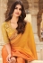 Yellow chiffon festival wear saree 802