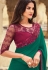 Green georgette saree with blouse 807