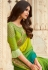 Green chiffon festival wear saree 810