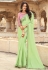 Light green chiffon saree with blouse 815