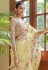 Yellow organza festival wear saree 7410