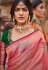 Pink silk festival wear saree 1379