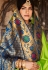 Light green silk saree with blouse 1382