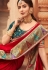 Red silk festival wear saree 1902