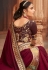 Maroon silk festival wear saree 1905