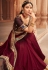 Maroon silk festival wear saree 1905