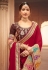 Magenta silk festival wear saree 1908