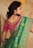 Green banarasi silk festival wear saree 10104