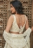 White organza embroidered lehenga choli 1002