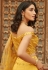 Yellow organza embroidered lehenga choli 1004