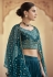 Blue crepe readymade sequins work lehenga choli 8203