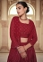 Maroon georgette readymade jacket style lehenga choli 8206