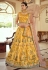 Yellow silk readymade lehenga choli 8207