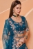 Blue net embroidered lehenga choli 1030