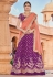 Purple silk embroidered lehenga choli 4222