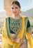 Teal brocade silk embroidered lehenga choli 4226