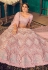 Pink georgette sequins work lehenga choli 1816