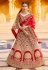 Red velvet bridal lehenga choli 8311