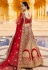 Red velvet bridal lehenga choli 8311