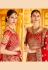 Red bridal velvet lehenga choli 8313