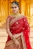 Red velvet bridal lehenga choli 8314