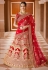 Red velvet bridal lehenga choli 8315