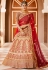 Red bridal velvet lehenga choli 8316