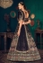 Navy blue georgette lehenga choli 1821