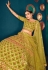 Green georgette lehenga choli 1825