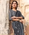 Grey jacquard silk festival wear saree 38326