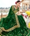 Green silk saree with blouse 67875