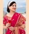 Pink barfi silk festival wear saree 67884