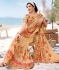 Beige barfi silk saree with blouse 67881