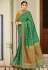 Green silk festival wear saree 106