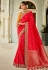 Red silk festival wear saree 104