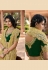Light green georgette saree with blouse 6805