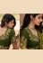 Mehndi georgette festival wear saree 6812