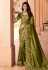 Mehndi georgette festival wear saree 6812