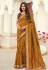 Mustard silk saree with blouse 3604