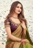 Green silk festival wear saree 3609