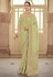 Light green satin georgette festival wear saree 7505